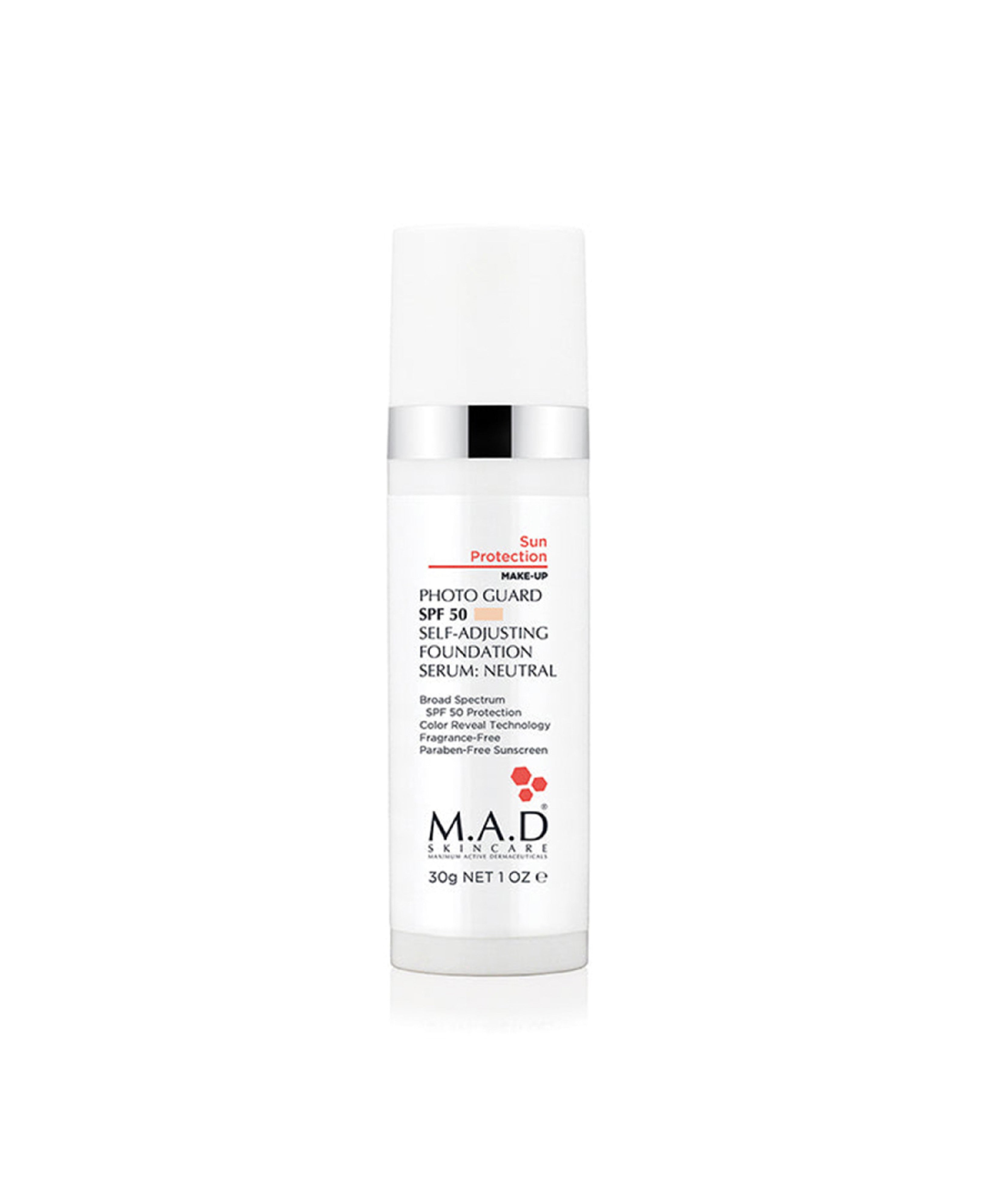 M.A.D Skincare Photo Guard SPF 50 Self-Adjusting Foundation-Neutral